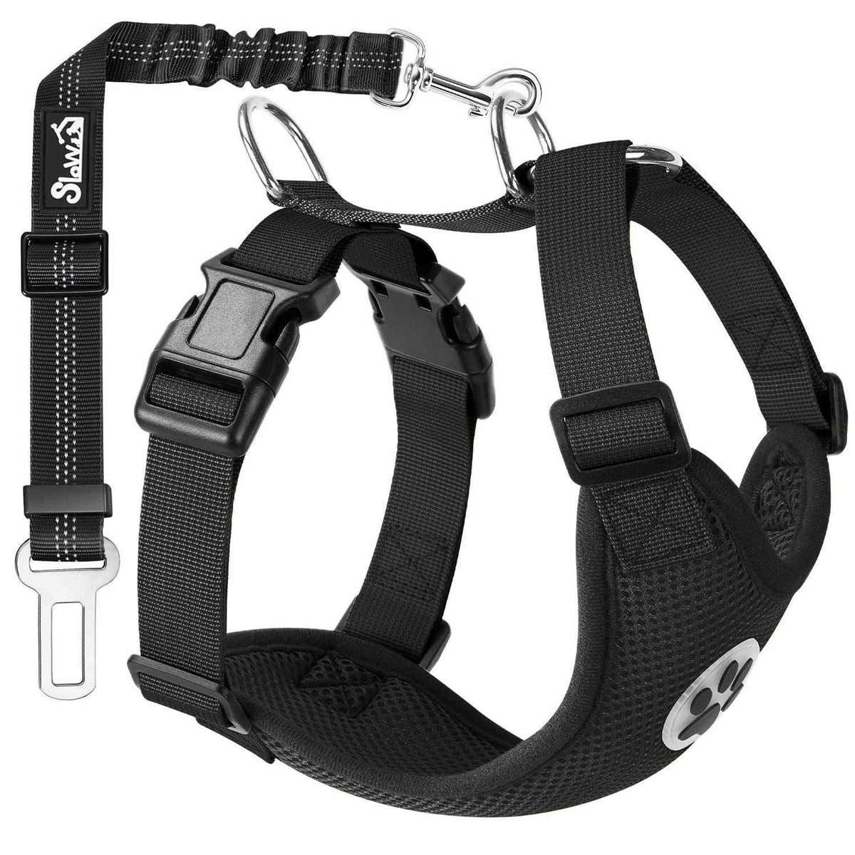 Dog Car Harness Seat Belt Set Adjustable Mesh Breathable C9791