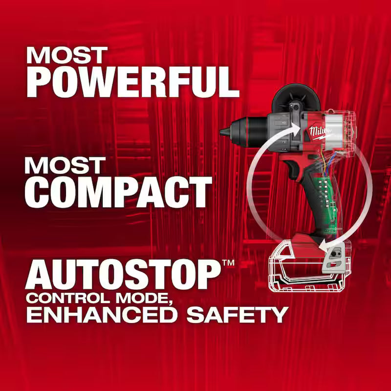 18-Volt Lithium-Ion Brushless Cordless Hammer Drill with Screw Driver Bit Set H8615