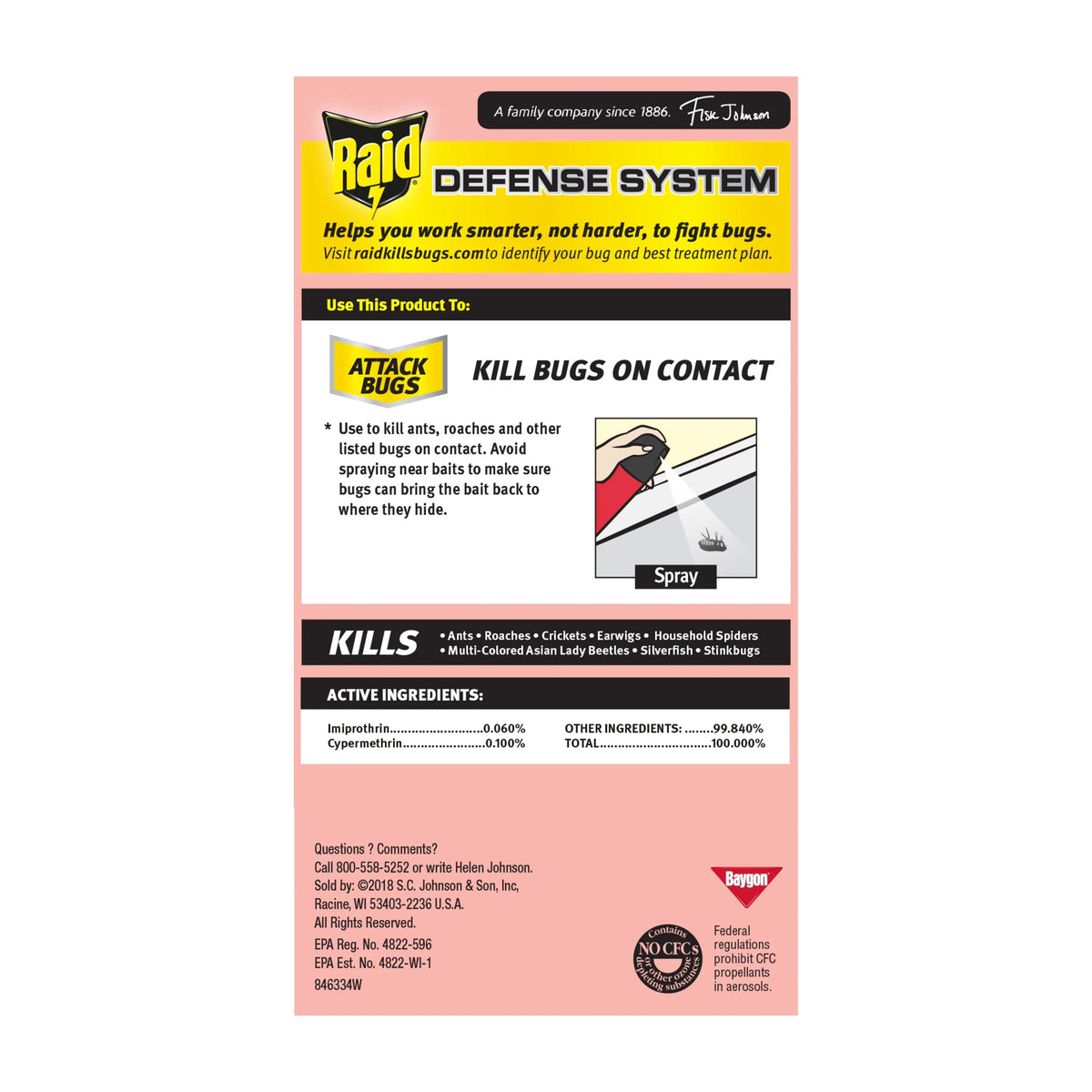 Ant and Roach Killer Spray 17.5 oz 2 Count P9011