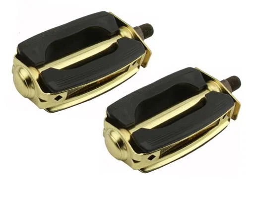 Black/Gold Bike Pedals X8143