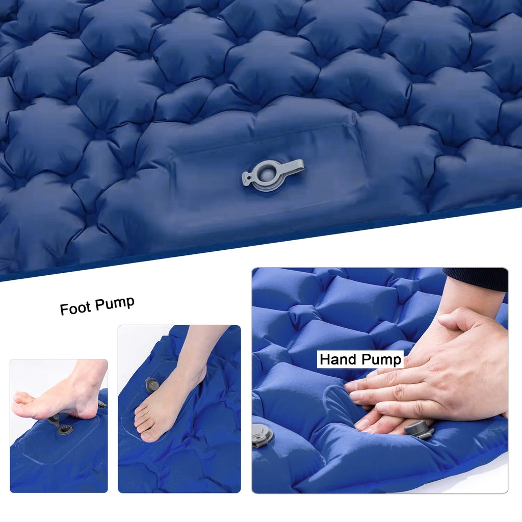 2 Person Waterproof Camping Mat with Air Pillow D5053