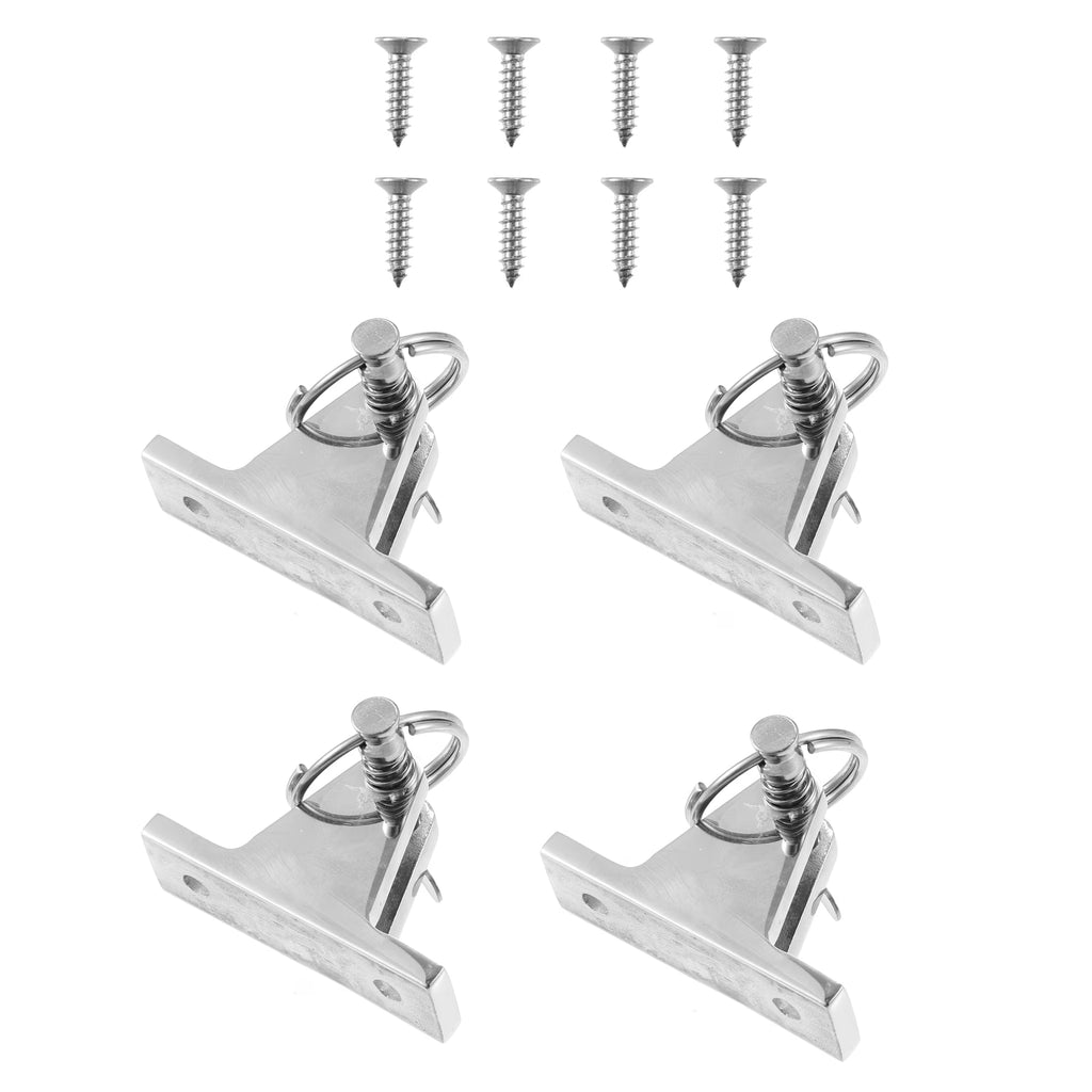 4pcs 316 Stainless Steel Deck Hinge with Pin and Ring B8571