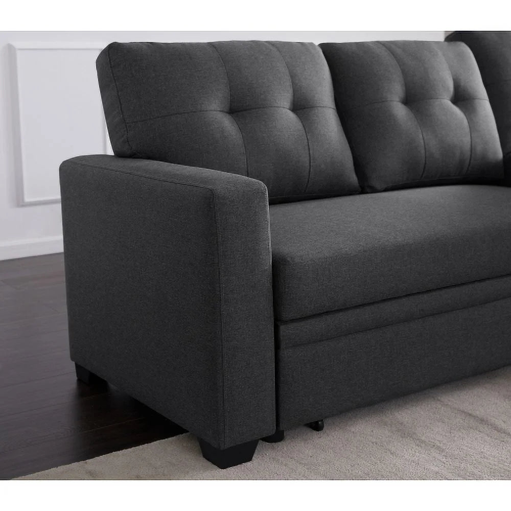 Upholstered Pull out Sectional Sofa with Chaise W336633