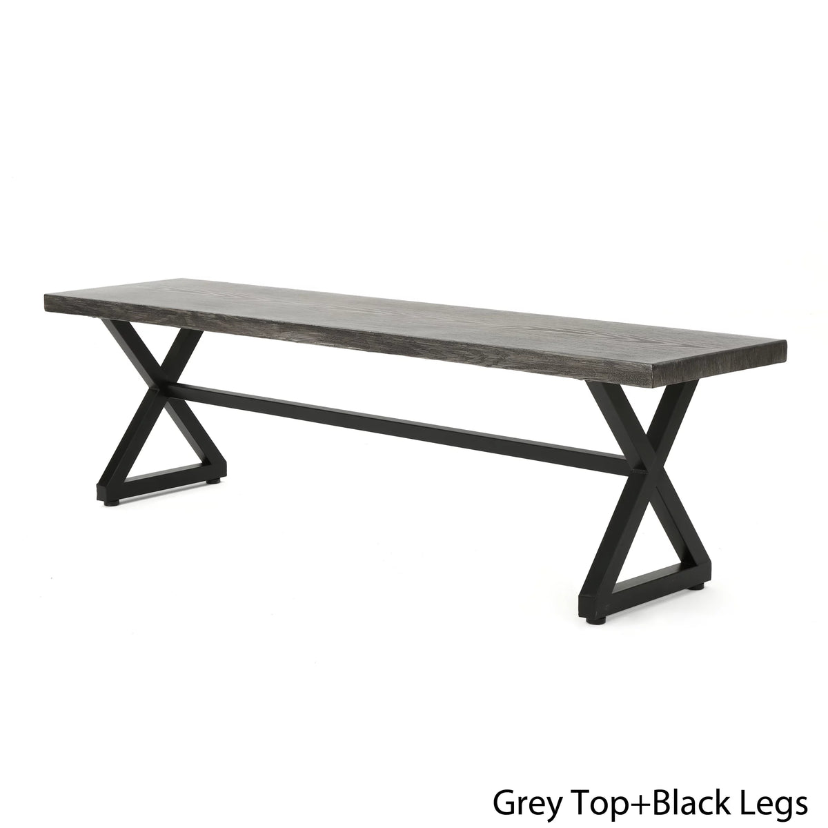 Aluminum Dining Bench with Steel Frame J342