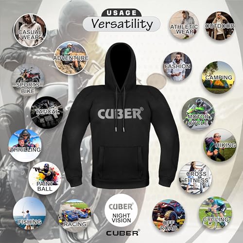 Armored Motorcycle Hoodie for Men & Women K44429