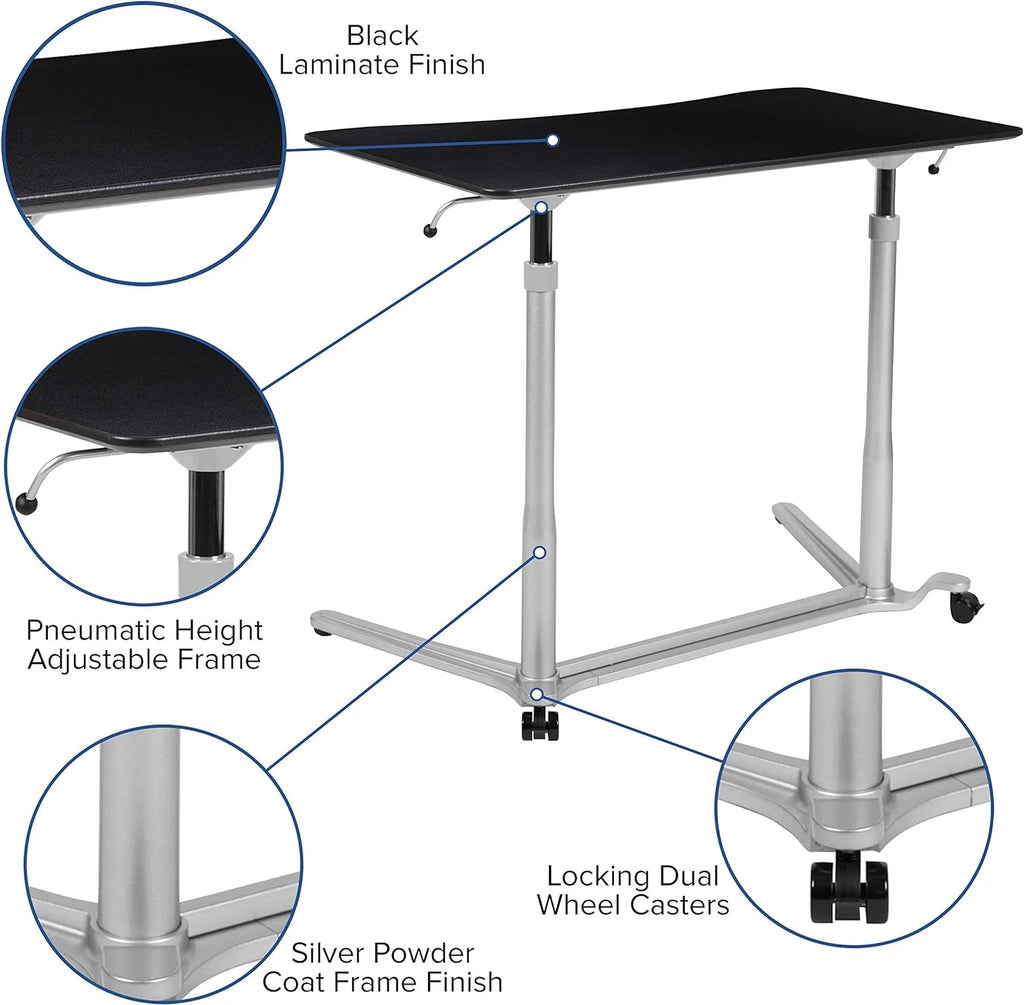 Black Ergonomic Standing Desk S418