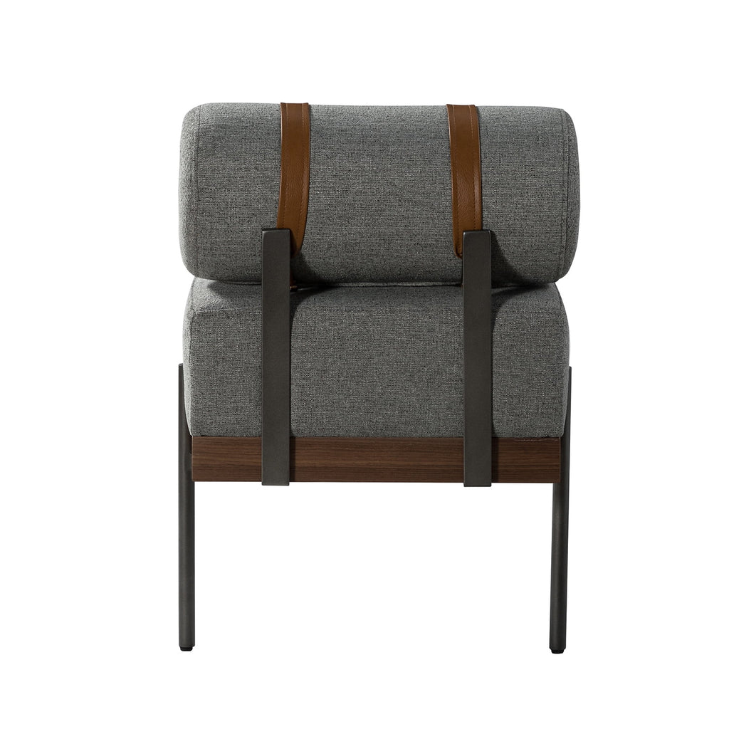 Grey Bedroom Bench with One Pillow I79983