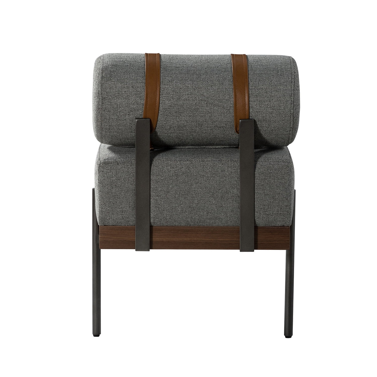 Grey Bedroom Bench with One Pillow I79983