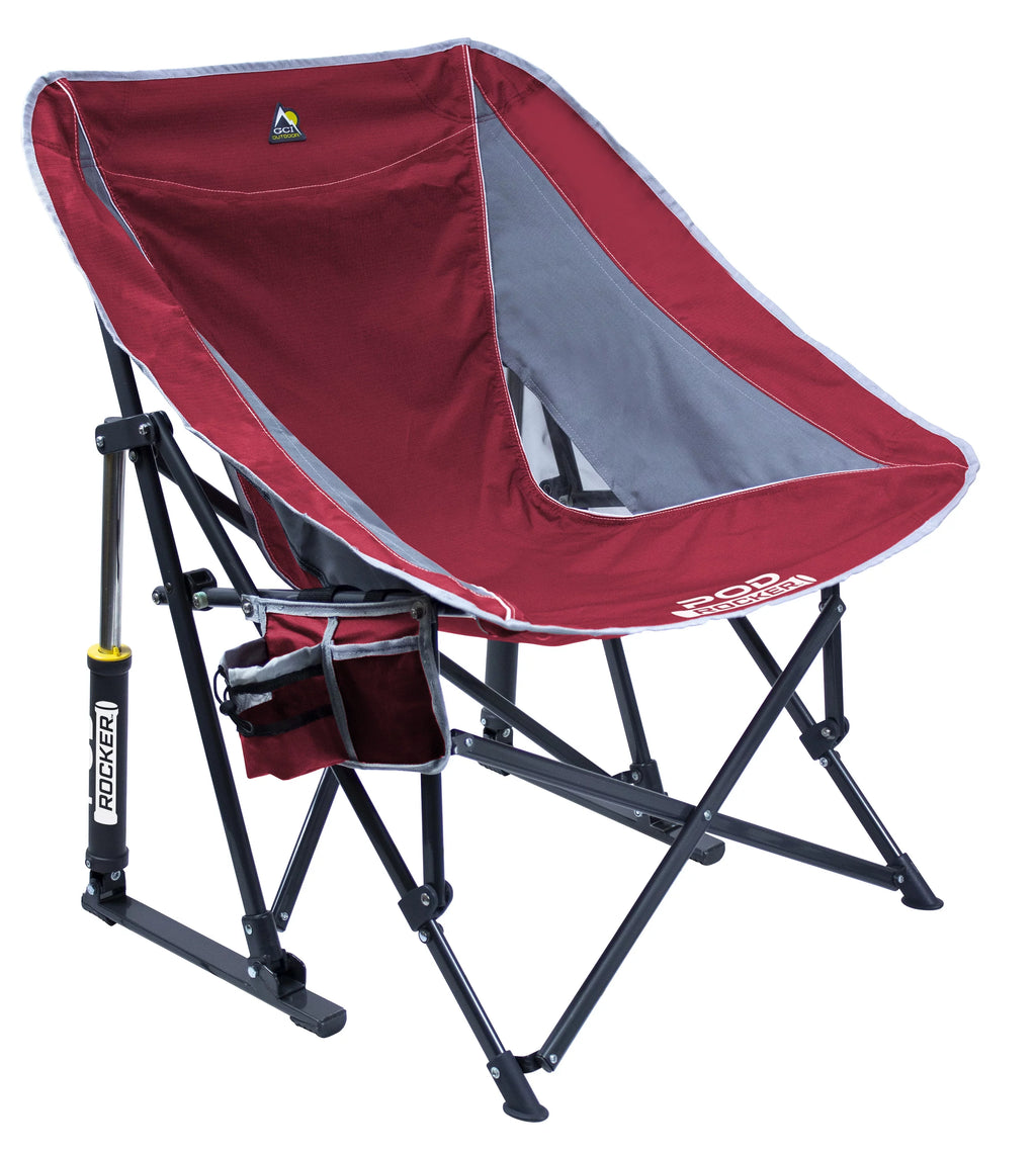 Black Foldable Rocking Camp Chair T23705