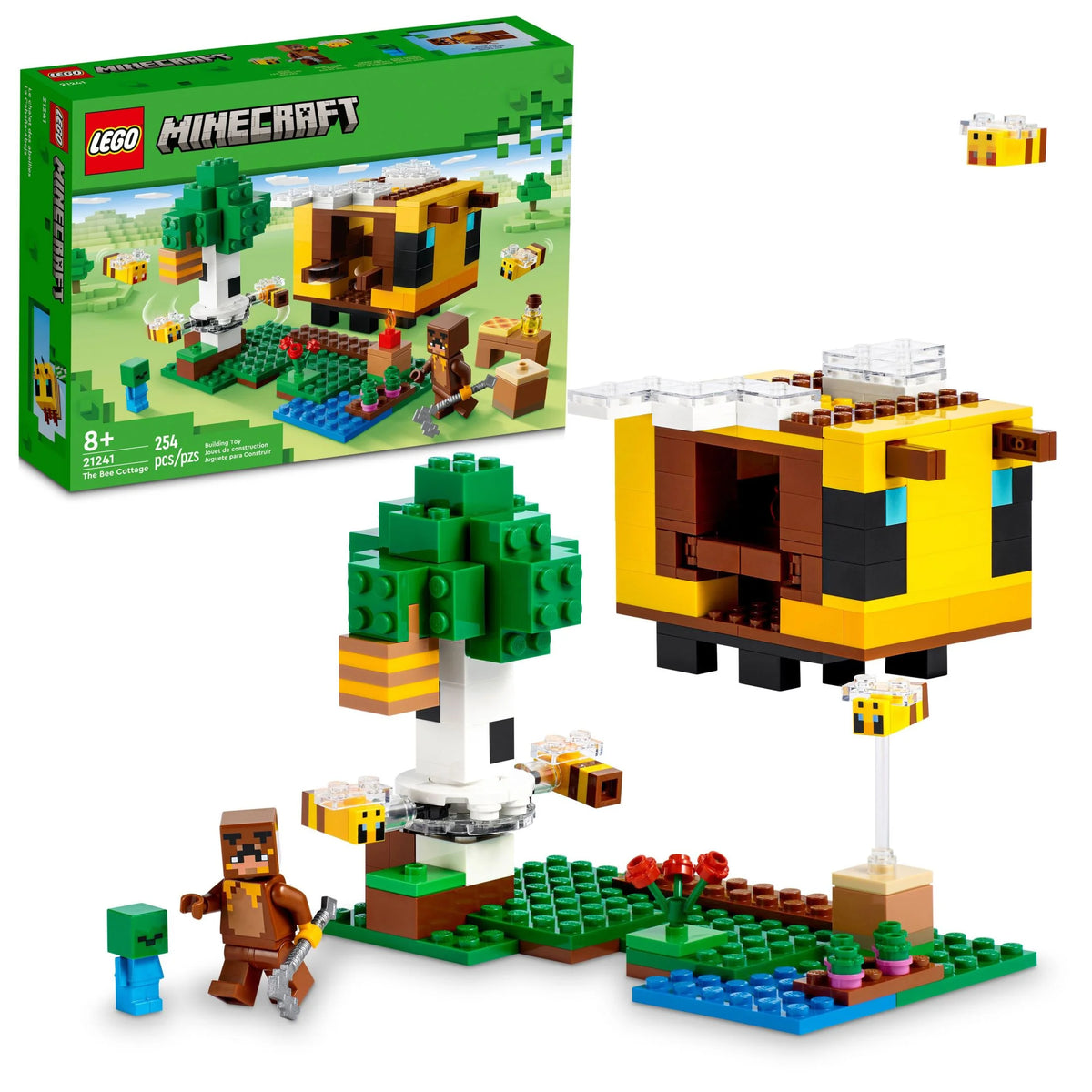 Minecraft Building Set with Buildable House and Animal Figures P242