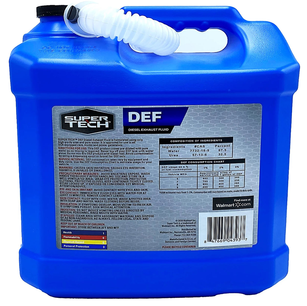 Diesel Exhaust Fluid 2.5 Gallon Bottle A550