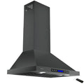 30 inch 900 CFM Convertible Black Stainless Steel Wall Mount Range Hood T441831
