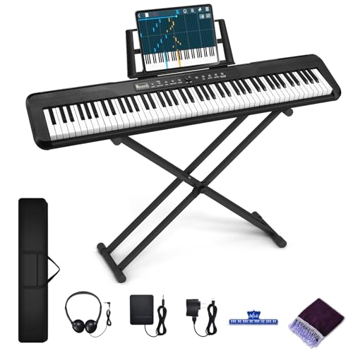 88 Key Semi Weighted Digital Piano with Stand G82822
