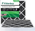 24x24x1 MERV 8 Pleated HVAC AC Furnace Air Filter with Activated Carbon (4-Pack, Black) Q519899