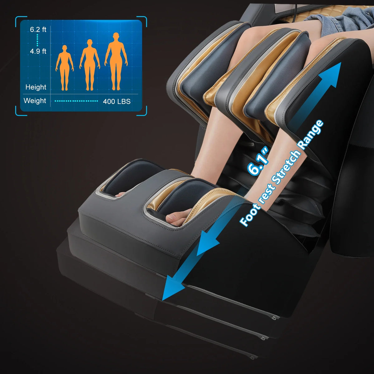 Full Body SL Track Zero Gravity Massage Chair Recliner with 12 Modes V21744