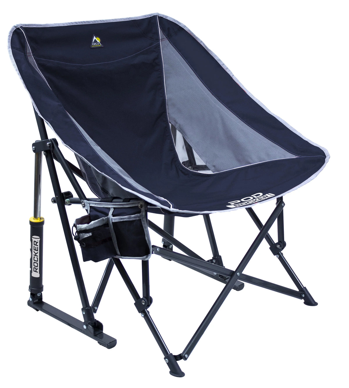 Black Foldable Rocking Camp Chair T23705
