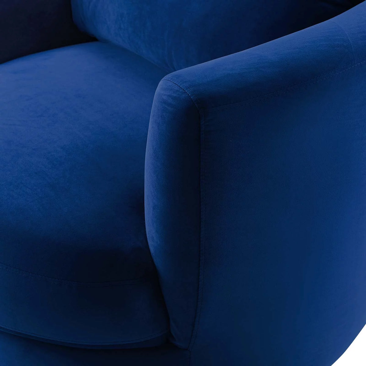 Blue Velvet Accent Chair C369