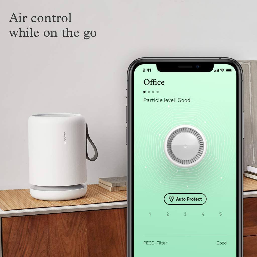 White Air Purifier with Particle Sensor D81290