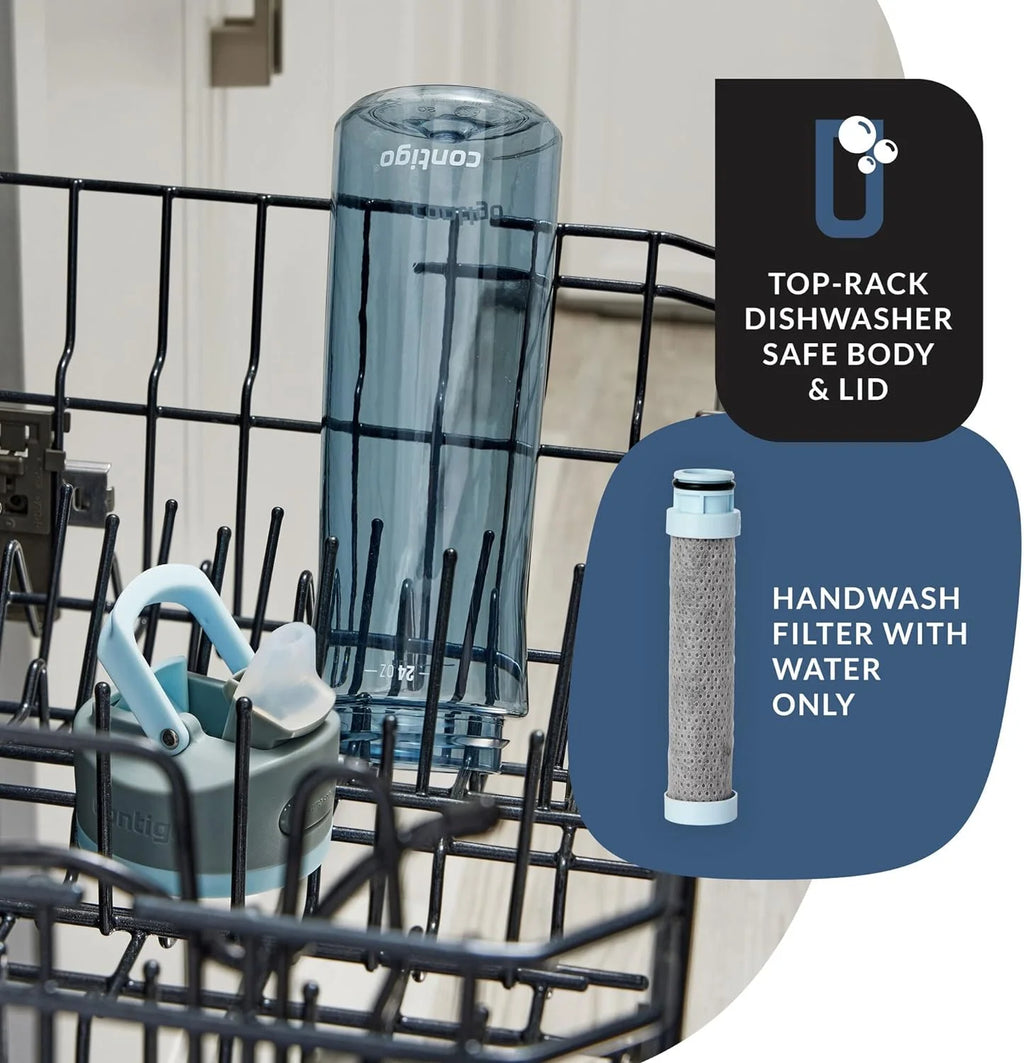 24 oz Plastic Filter Water Bottle R49114