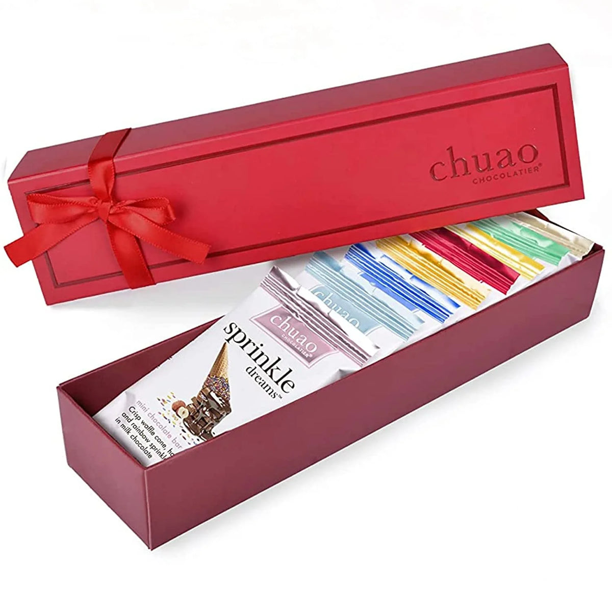 Assorted Mini Gourmet Chocolate Bars Gift Box Milk And Dark Chocolate C20591