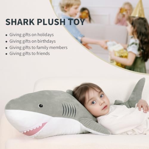 40 Inch Giant Shark Stuffed Animal Plush Toy S1725