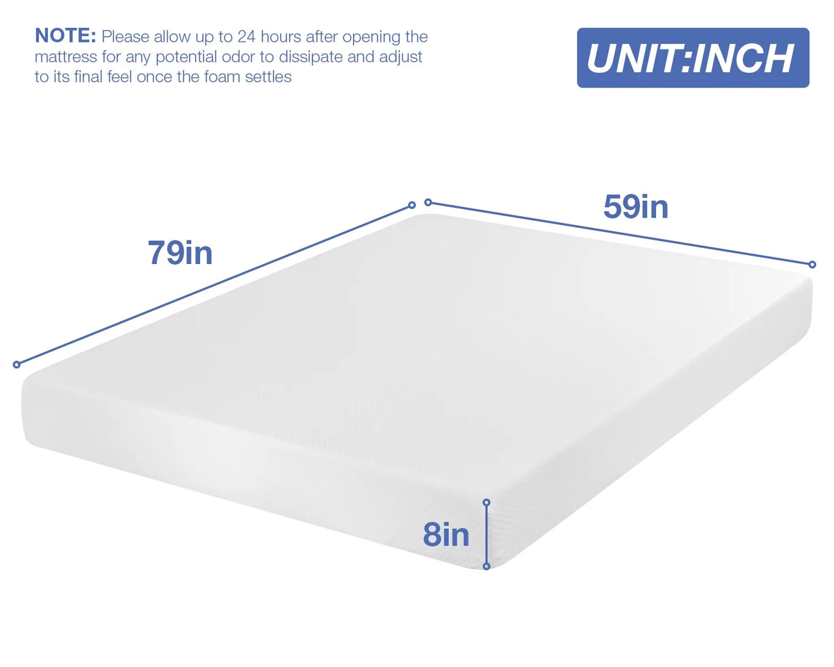 Queen 8 Inch Gel Memory Foam Medium Firm Mattress I84561