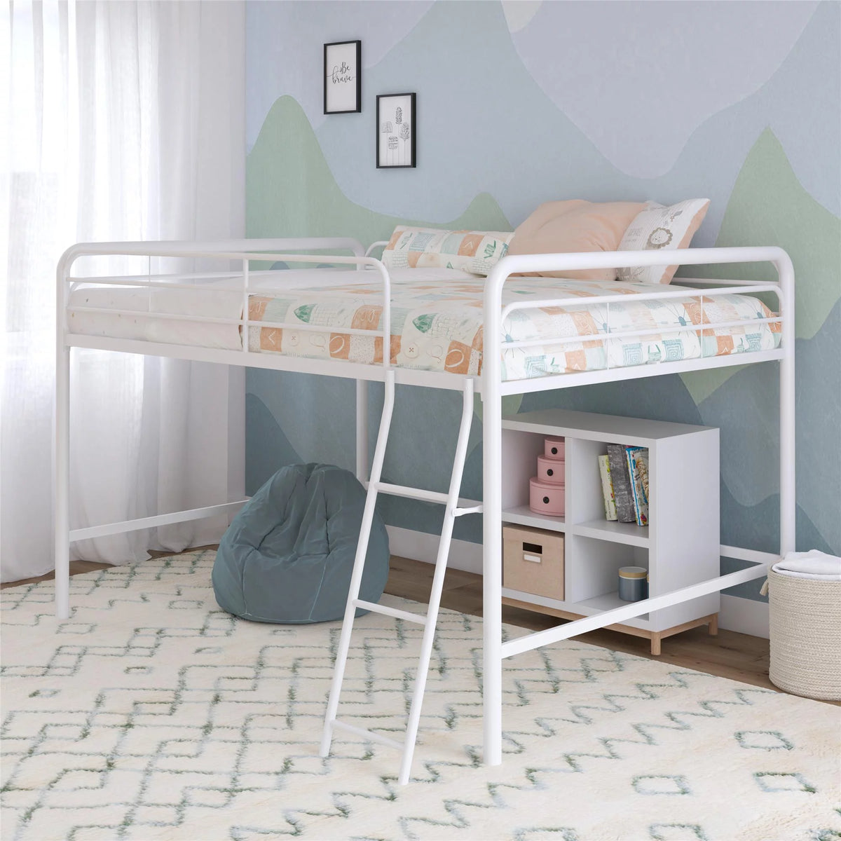 Black Full Metal Loft Bed M524197