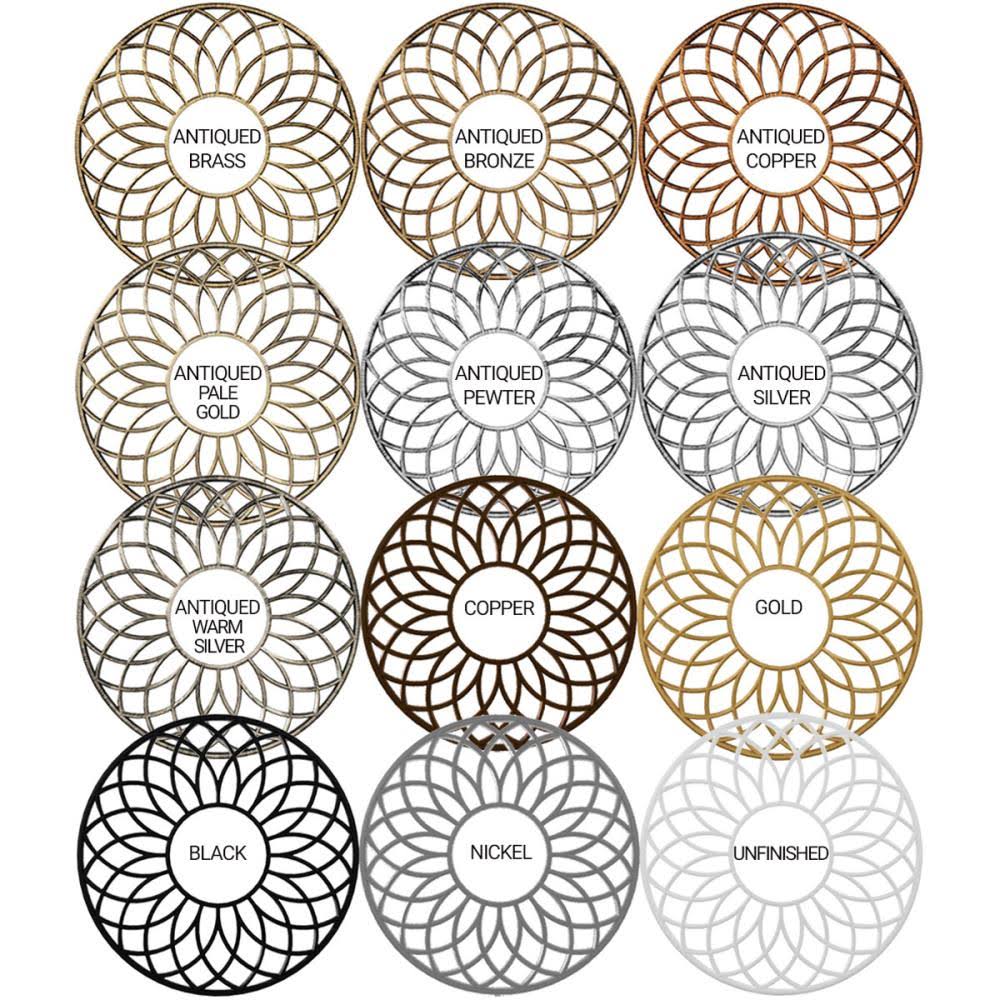 30x22OD x 9 3/4x22ID x 1x22P Dijon PVC Pierced Ceiling Medallion U305063
