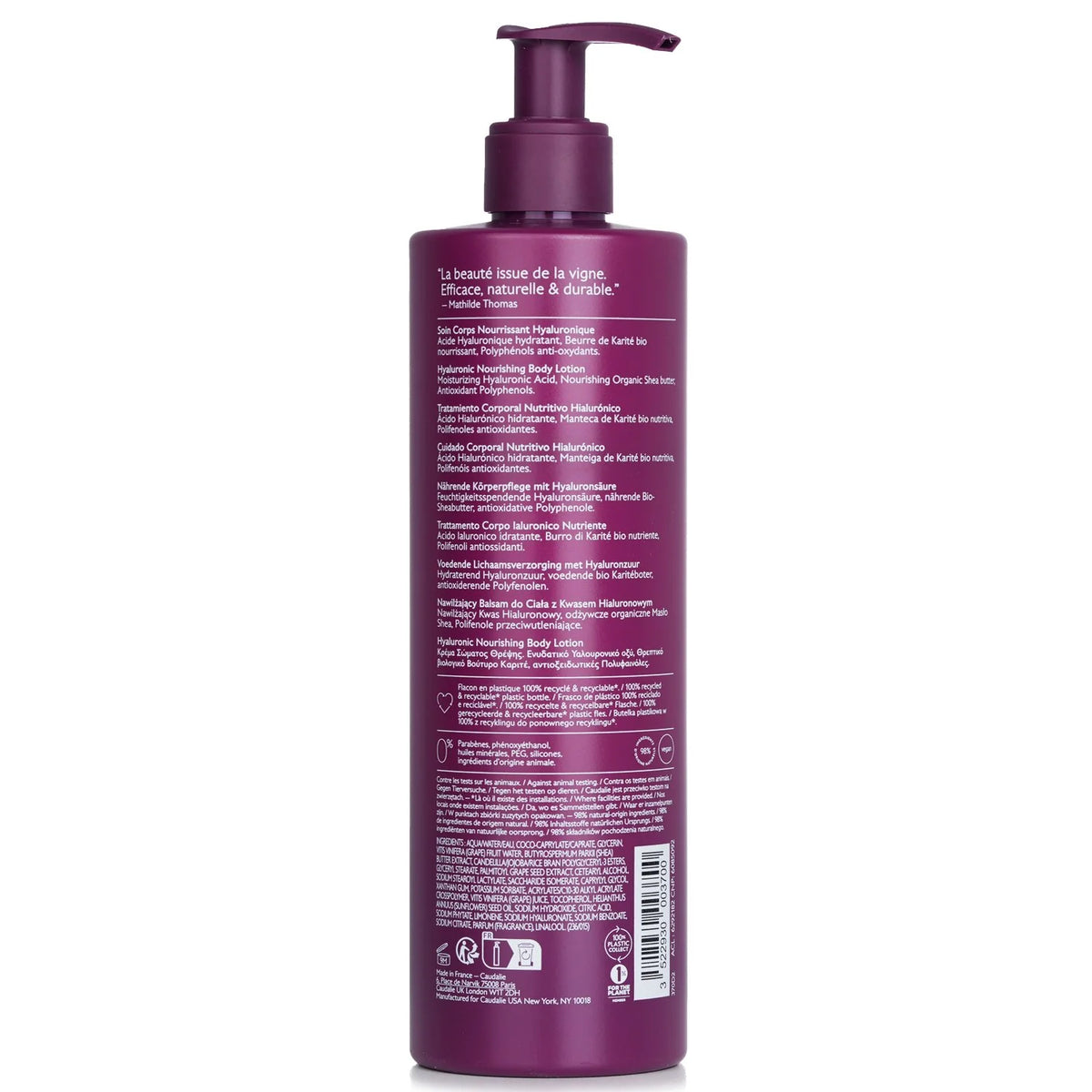 Hyaluronic Nourishing Body Lotion 400ml O7814