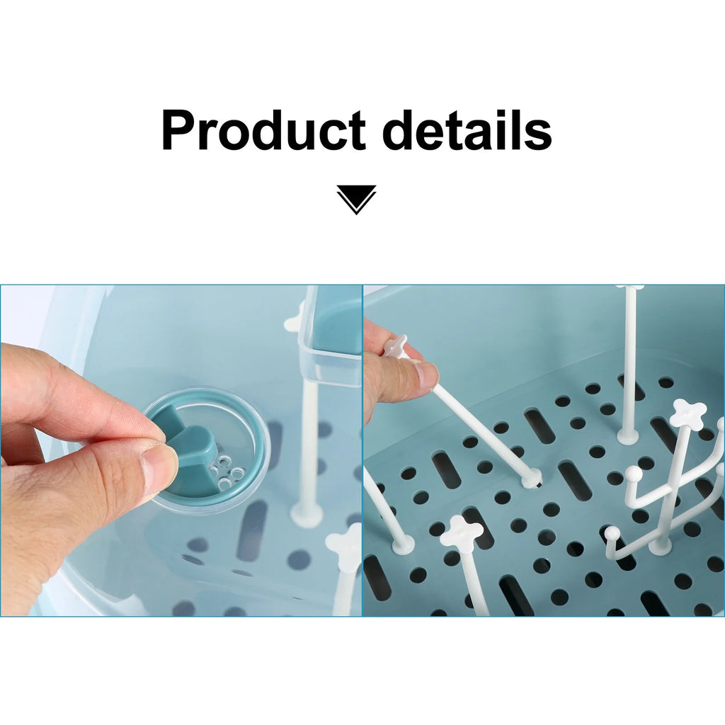 Milk Bottle Case Baby Bottle Drying Rack Box Baby Supplies Container J508