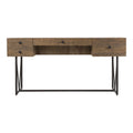Wood Writing Desk with Steel Base J761783