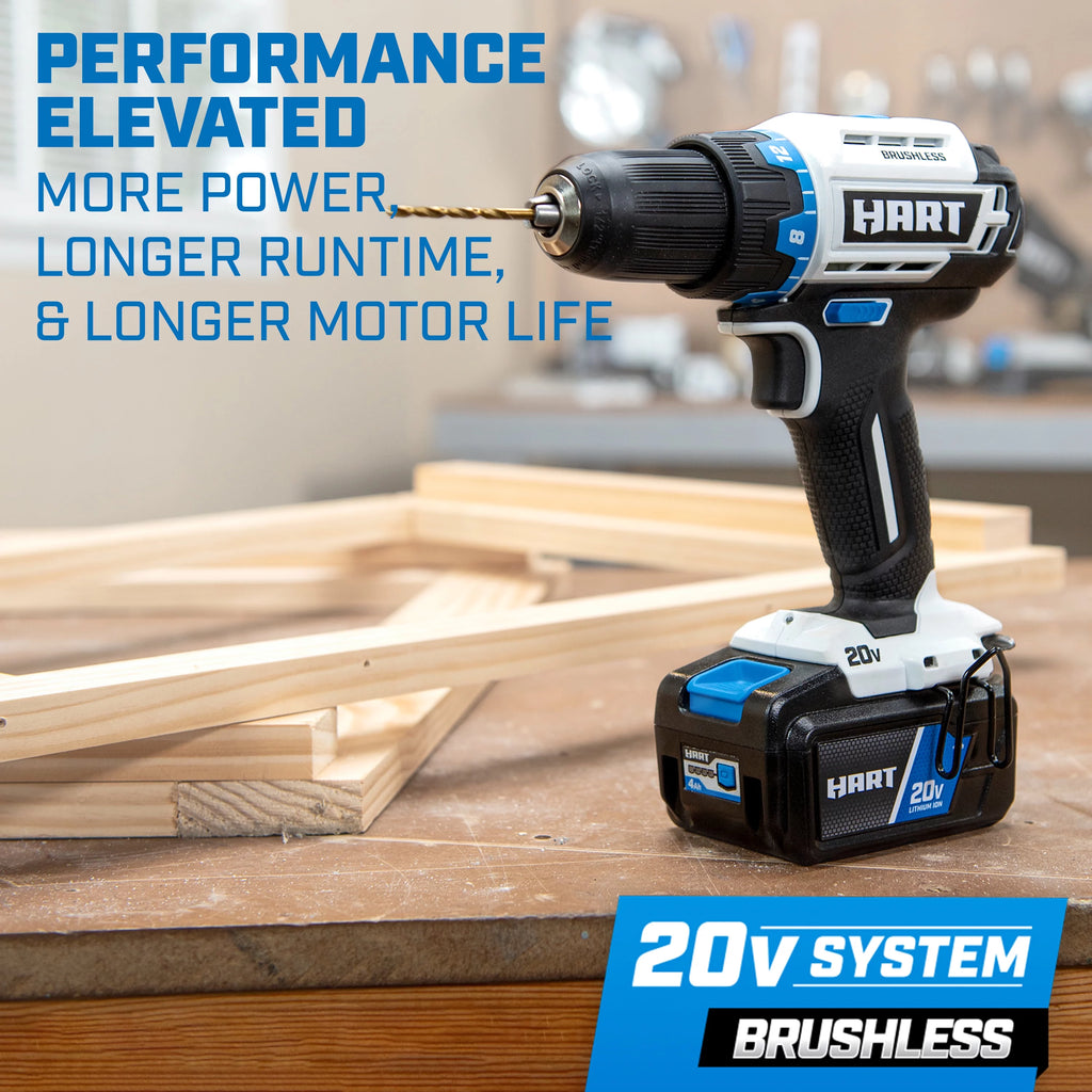 20-Volt Cordless Brushless 1/2-inch Drill/Driver Kit with 2Ah Lithium-Ion Battery N2657