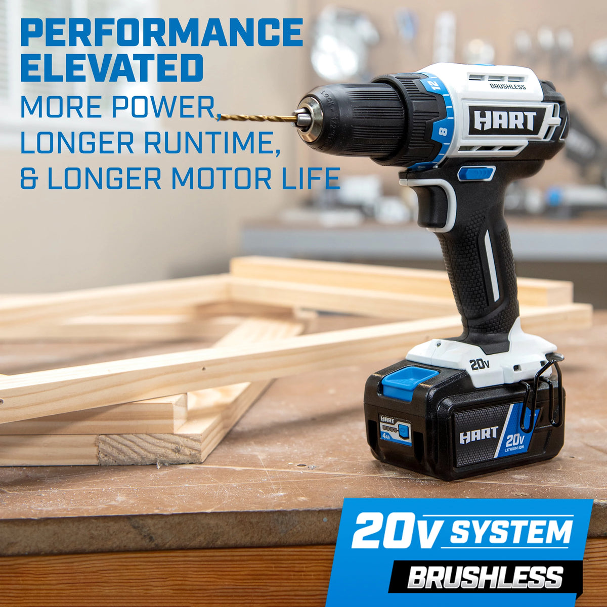 20-Volt Cordless Brushless 1/2-inch Drill/Driver Kit with 2Ah Lithium-Ion Battery N2657