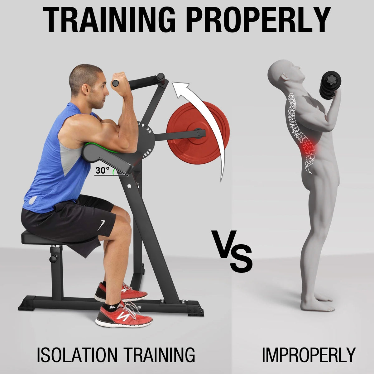 Bicep Curl and Tricep Press Extension Machine 2 in 1 T250224