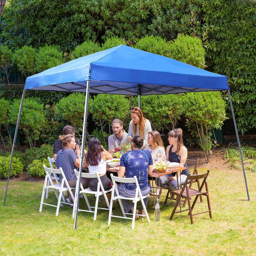 12'x12' Blue Slant Leg Sun Shade Canopy F9042