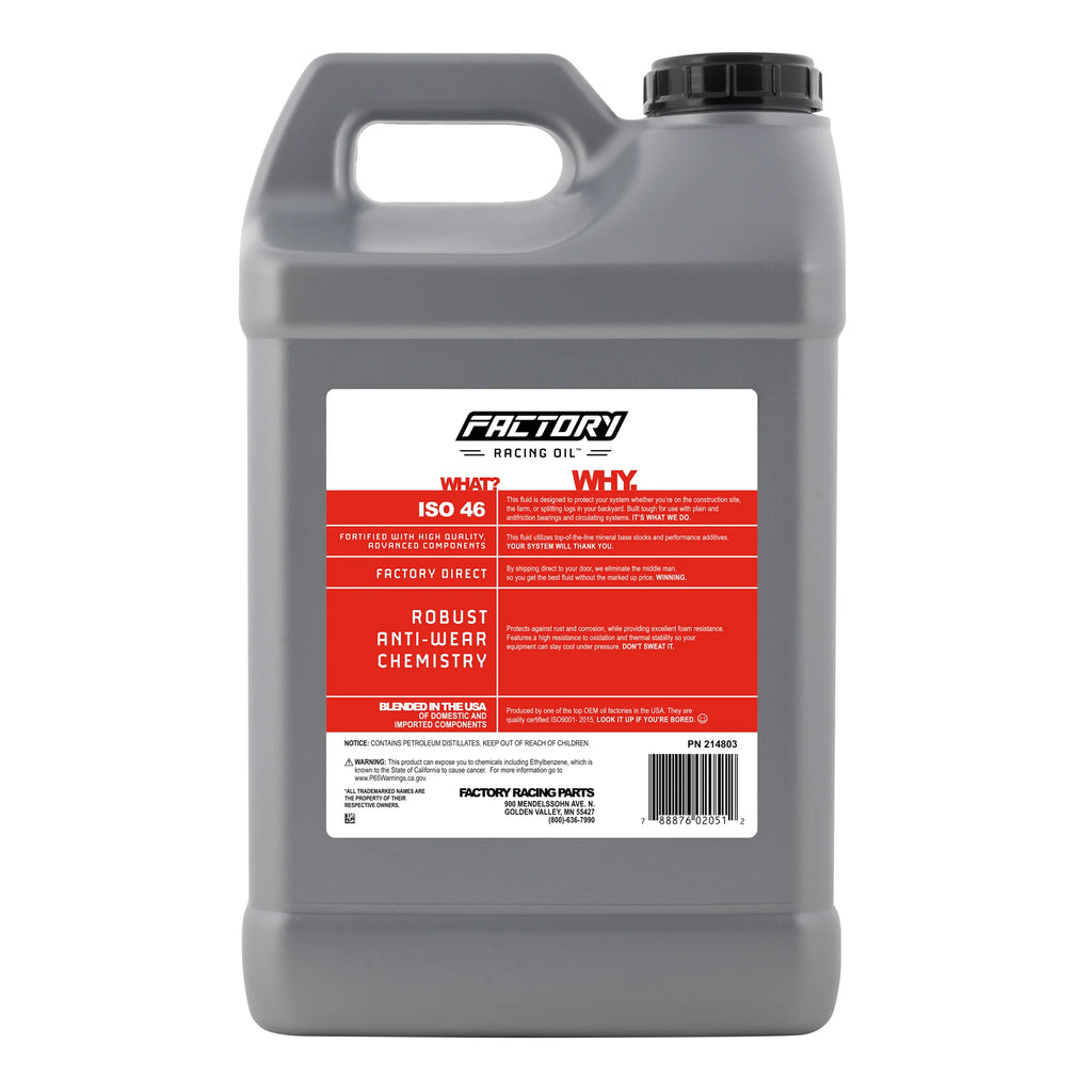 ISO 46 Anti-Wear Hydraulic Fluid 5 Gallons L495445