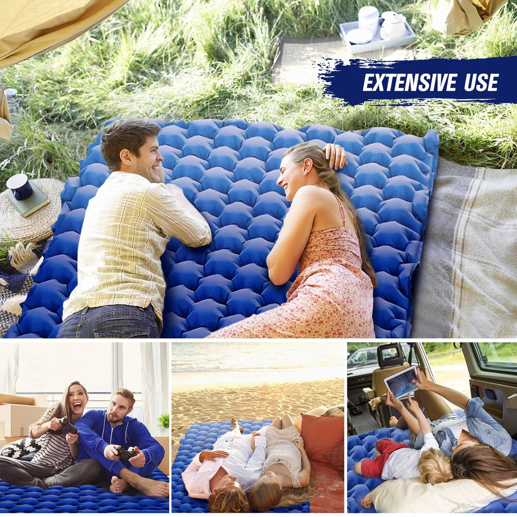 2 Person Waterproof Camping Mat with Air Pillow D5053