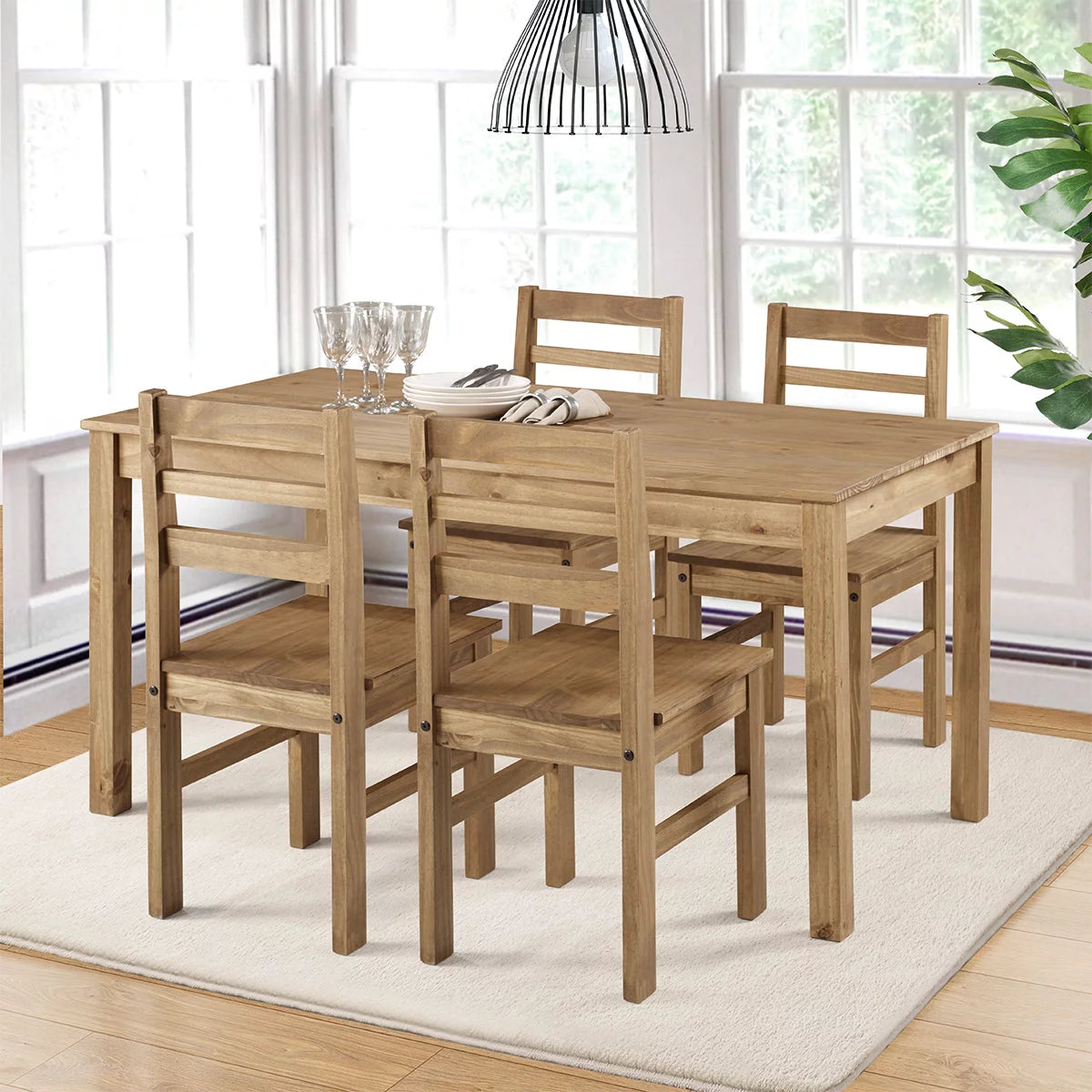 Solid Wood Dining Chair Set of 2 C6479