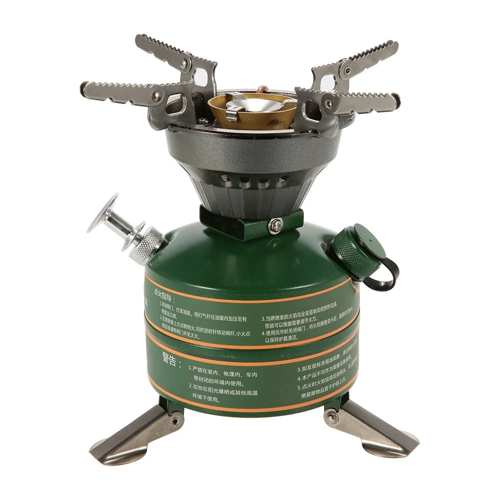 Portable Gasoline-burning Camping Furnace Cooker S7531