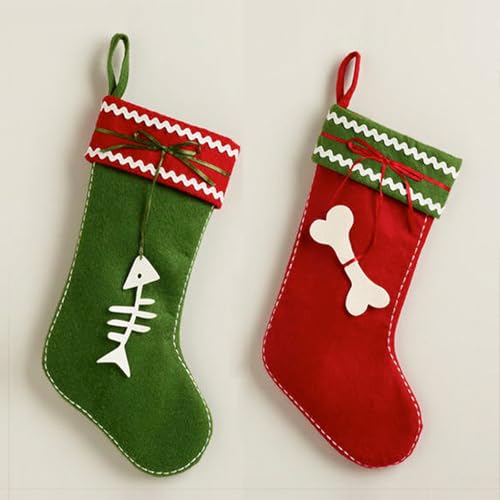 Plush Plaid Christmas Stockings C7197