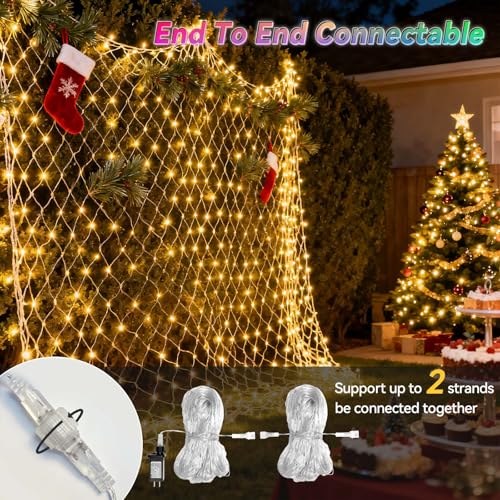 10 x 10ft 240 LED 35 Colors Changing Net Lights J36141