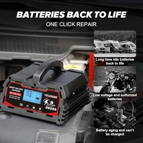 40A 12V/24V Lead Acid LiFePO4 Automatic Battery Charger A425