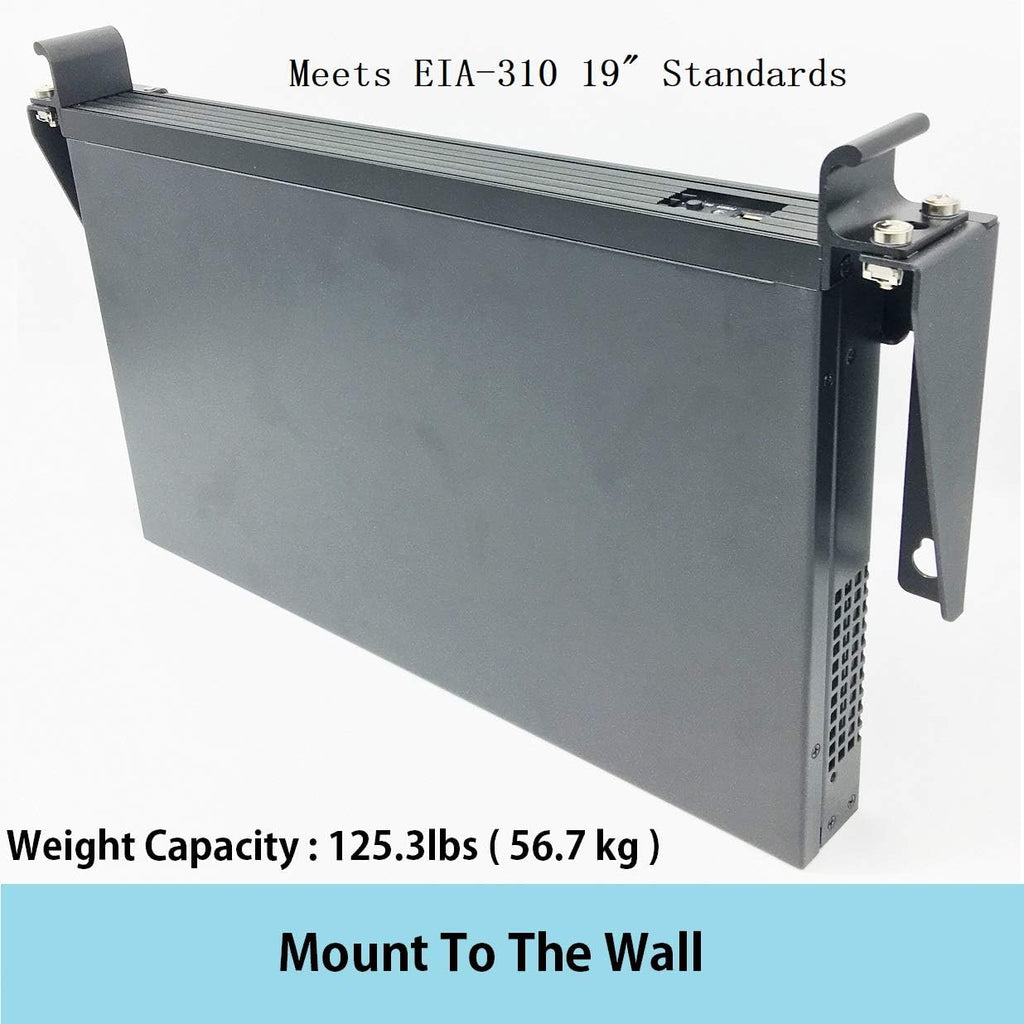 19 Inch 1U Heavy Duty Wall Mountable Server Rack Pack of 2 B243