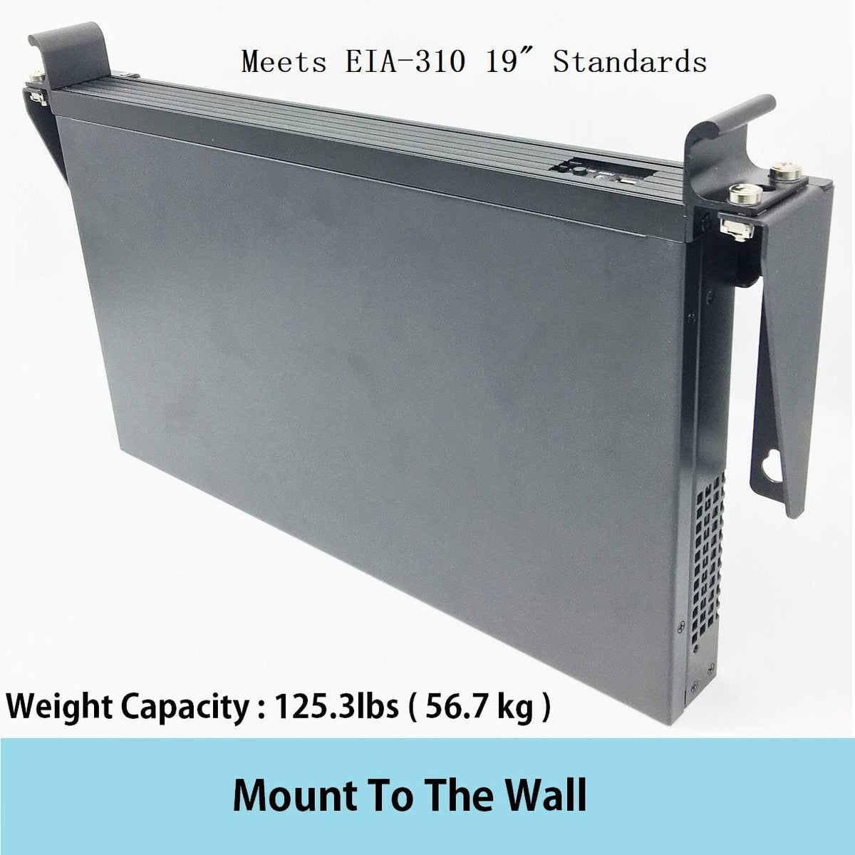 19 Inch 1U Heavy Duty Wall Mountable Server Rack Pack of 2 B243