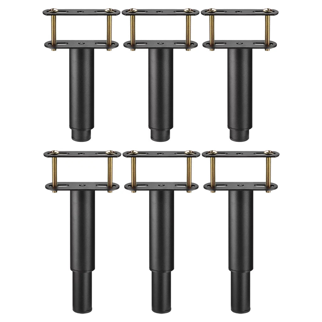 Adjustable Height Bed Frame Support Legs Black X3028