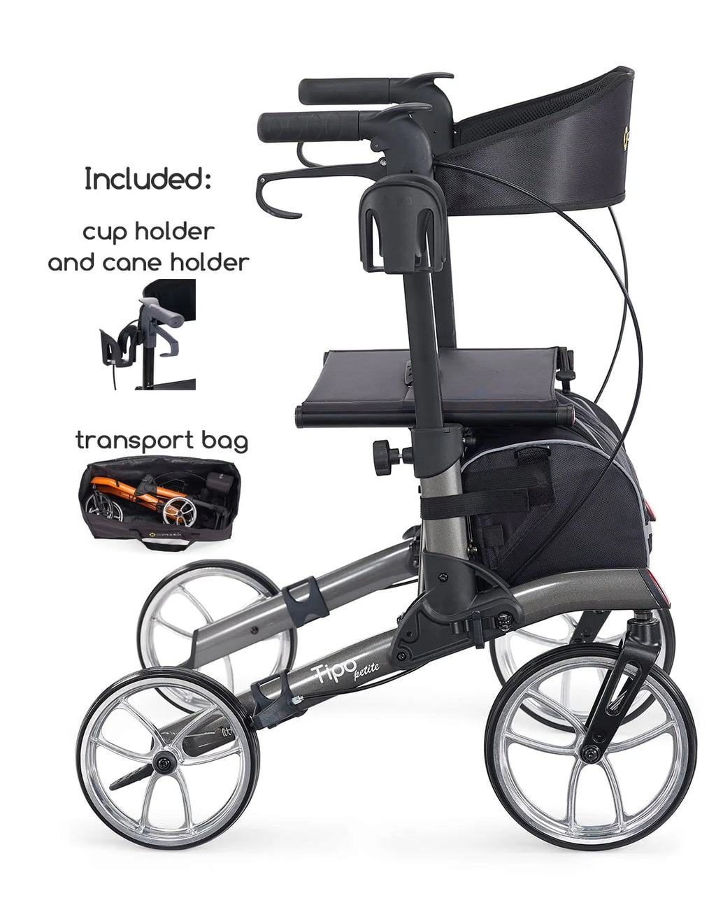 Compact Rollator with 10 Front Wheels G58820
