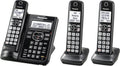 Black/Silver Trim 5 Handsets Cordless Phone System E197126