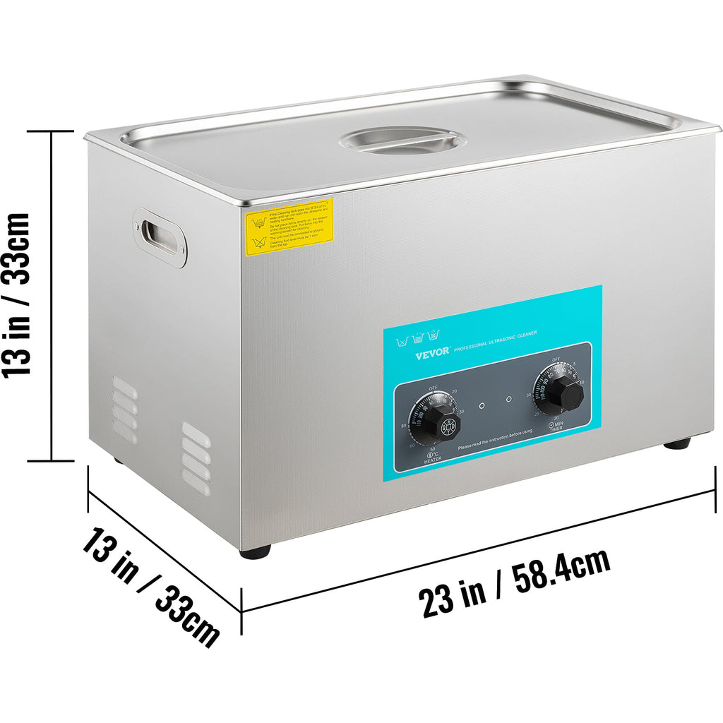30L Ultrasonic Cleaner 304 Stainless Steel with Heater Timer G41657