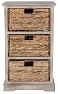 Wicker Basket Storage Side Table F163128