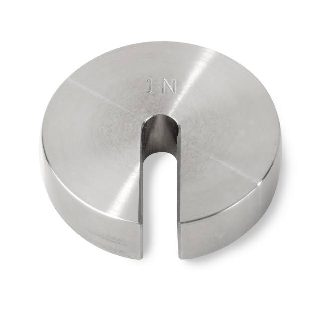 Class 7 Stainless Steel Slotted 1 N Weight with Certificate Z94442